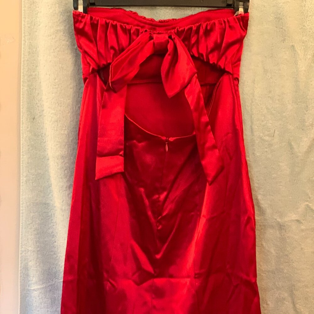FREDERICK'S of HOLLYWOOD strapless red dress in size 4 - Picture 5 of 5